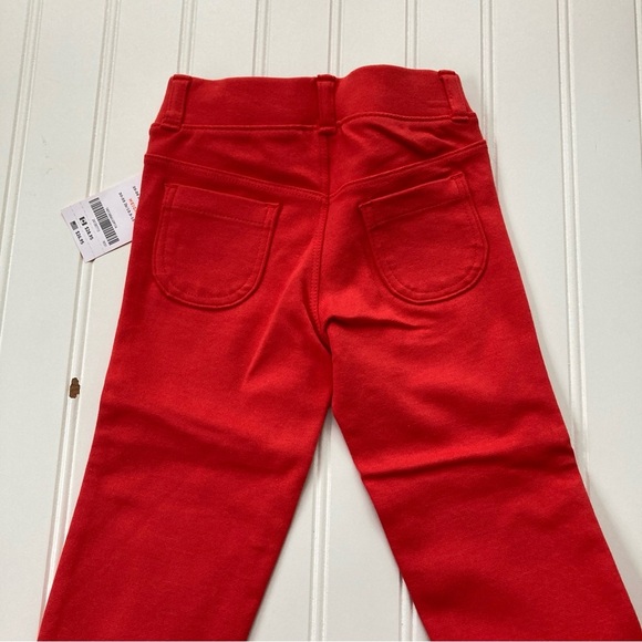 NWT Gymboree ponte pants girls 2T red-orange Mod About Orange NEW - Picture 3 of 5